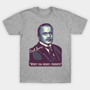 Carl Jung Portrait and Quote T-Shirt